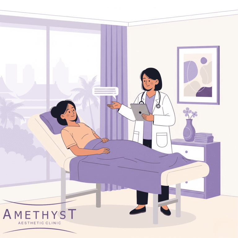 Perawatan lanjutan setelah filler bokong di Amethyst