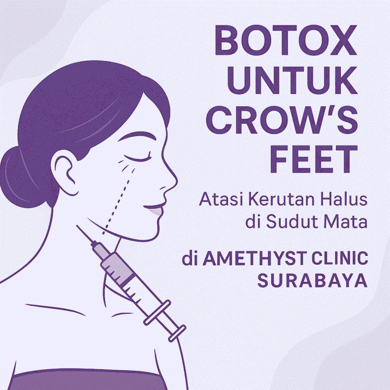 “Botox crow’s feet untuk atasi kerutan sudut mata di Amethyst Clinic Surabaya”