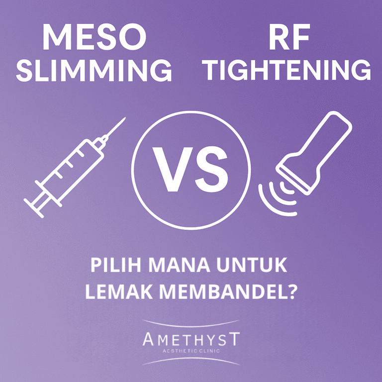 “Perbandingan Meso Slimming dan RF body tightening di Amethyst Clinic Surabaya.”