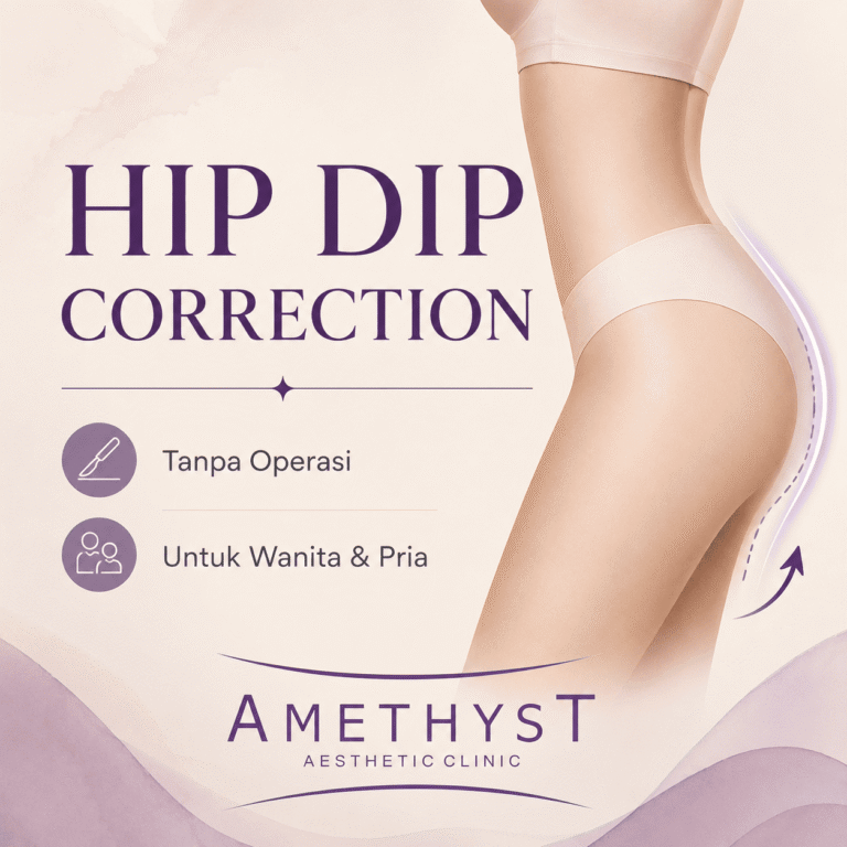 Hip Dip Correction tanpa operasi untuk wanita dan pria di Amethyst Aesthetic Clinic Surabaya