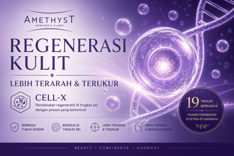 cell x amethyst regenerasi kulit tingkat sel dengan pendekatan terarah dan terukur di klinik kecantikan surabaya