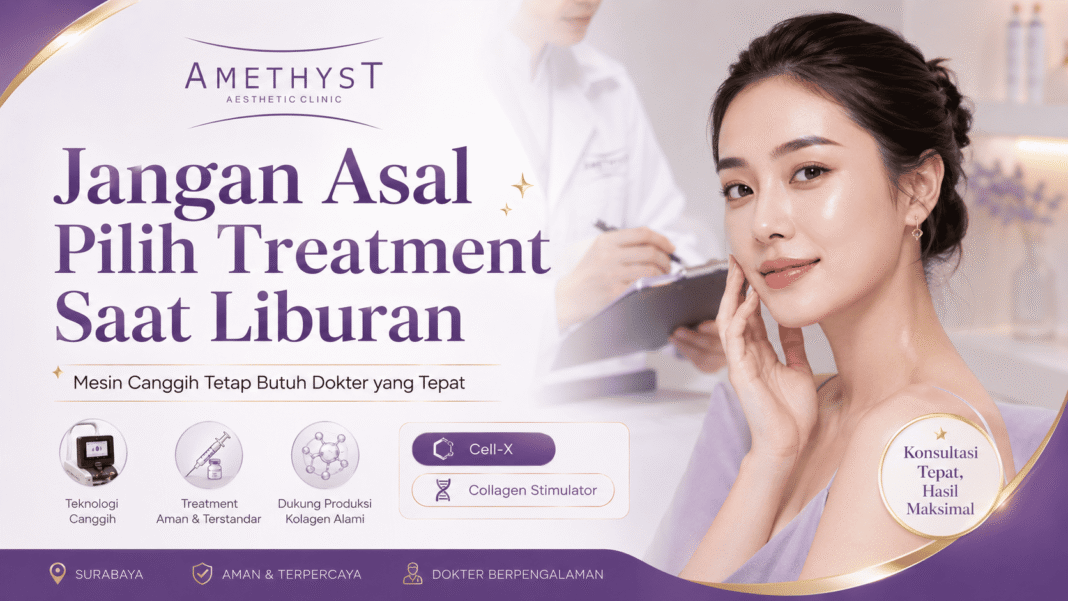 Jangan asal pilih treatment saat liburan di klinik kecantikan Surabaya dengan konsultasi dokter berpengalaman