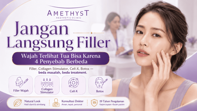 Jangan langsung filler untuk wajah terlihat tua karena bisa disebabkan oleh volume, kolagen, kualitas kulit, atau otot wajah