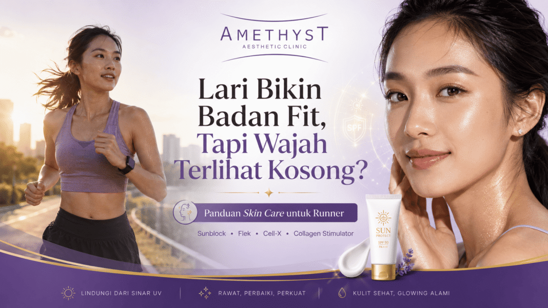 Perawatan kulit untuk pelari agar wajah tidak kusam, flek, dan terlihat kosong setelah turun berat badan