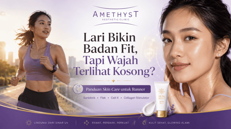 Perawatan kulit untuk pelari agar wajah tidak kusam, flek, dan terlihat kosong setelah turun berat badan