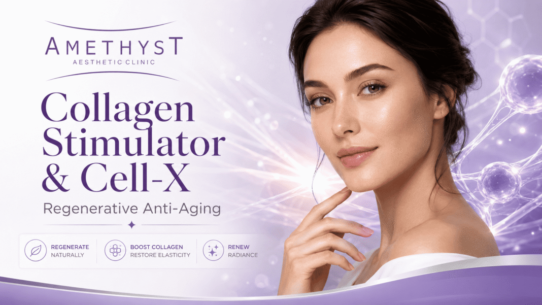 Collagen Stimulator dan Cell-X untuk regenerative anti-aging di Amethyst Aesthetic Clinic
